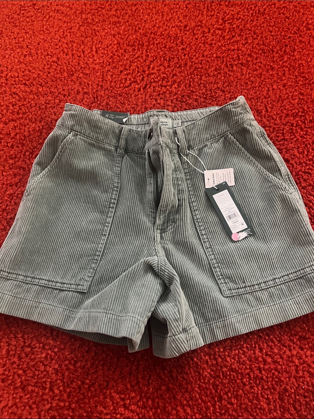 Corduroy Shorts in Sage - Unkno